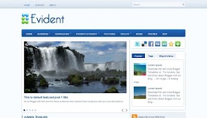 Evident Blogger Template