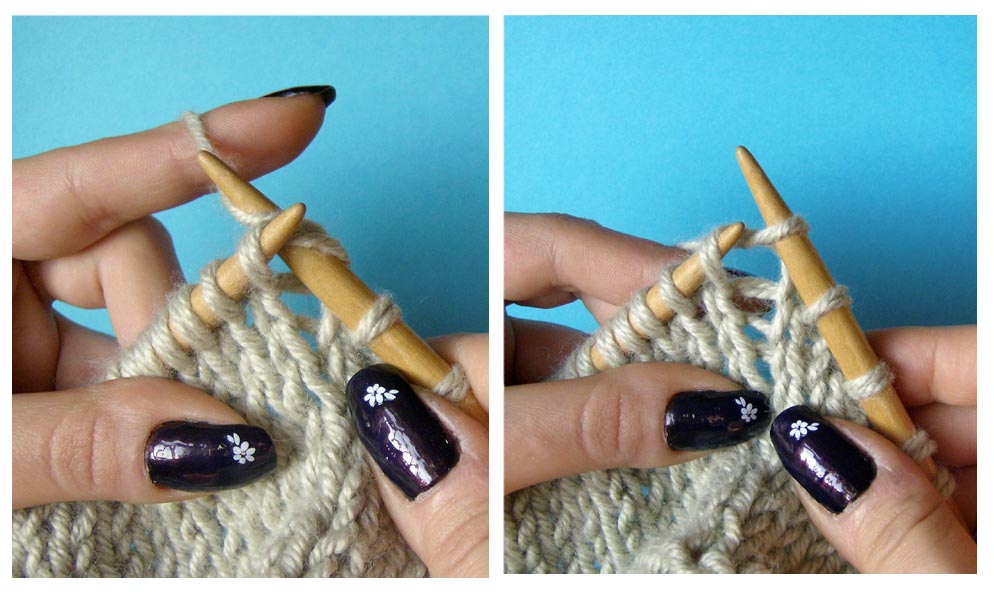 Cloopco Eastern uncrossed knitting knits and purls