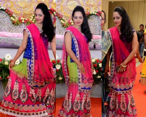 red and white combination lehenga choli