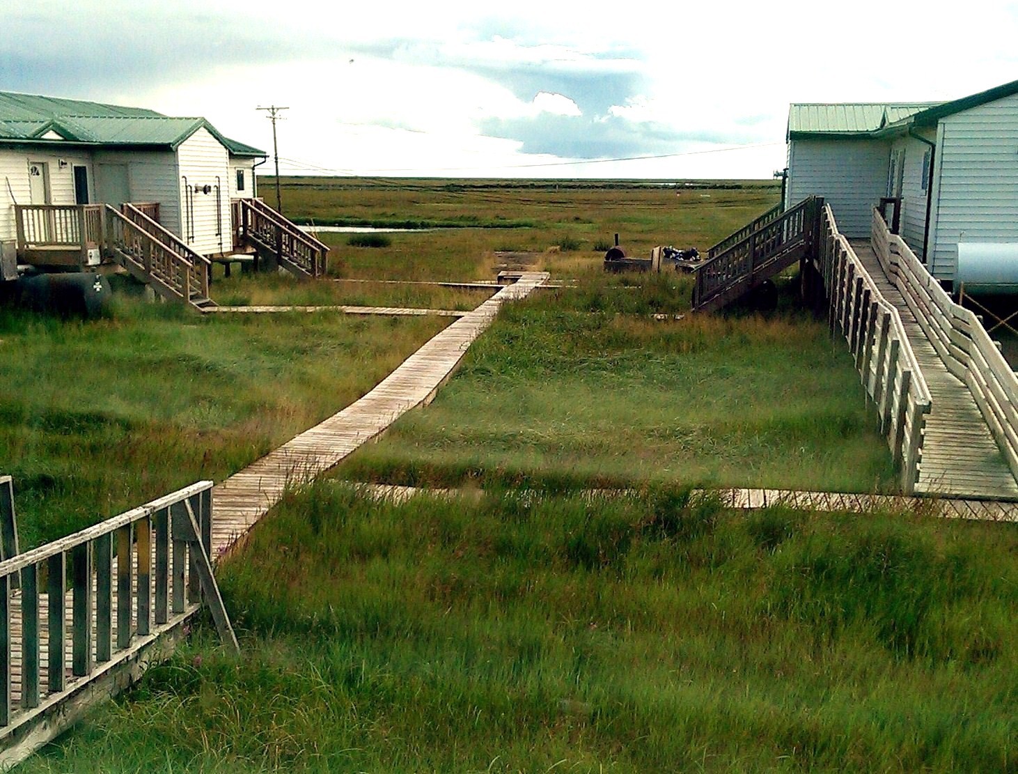 Ultima Thule Nightmute, Alaska isolation and poverty on the wet tundra.