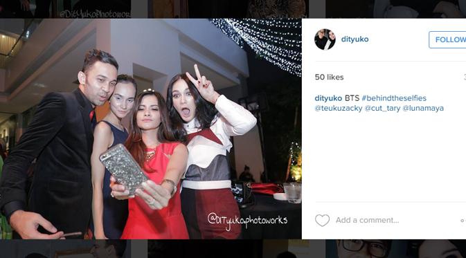 luna maya dengan cut tari