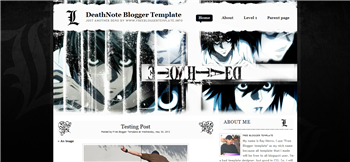 DeathNote Blogger Template 