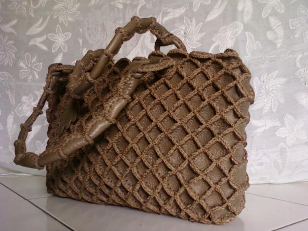Kerajinan Tas: Tas Kulit Rajut Handmade