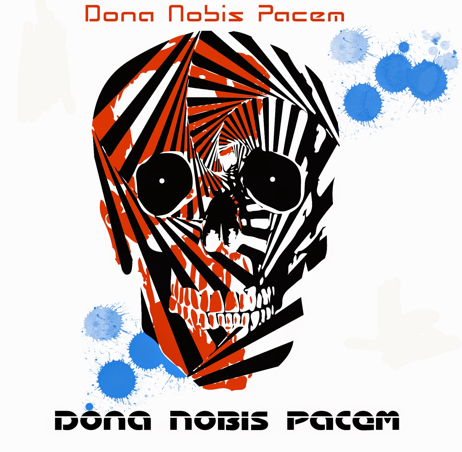 Stencil multicapa gratis imprimible Dona Nobis Pacem