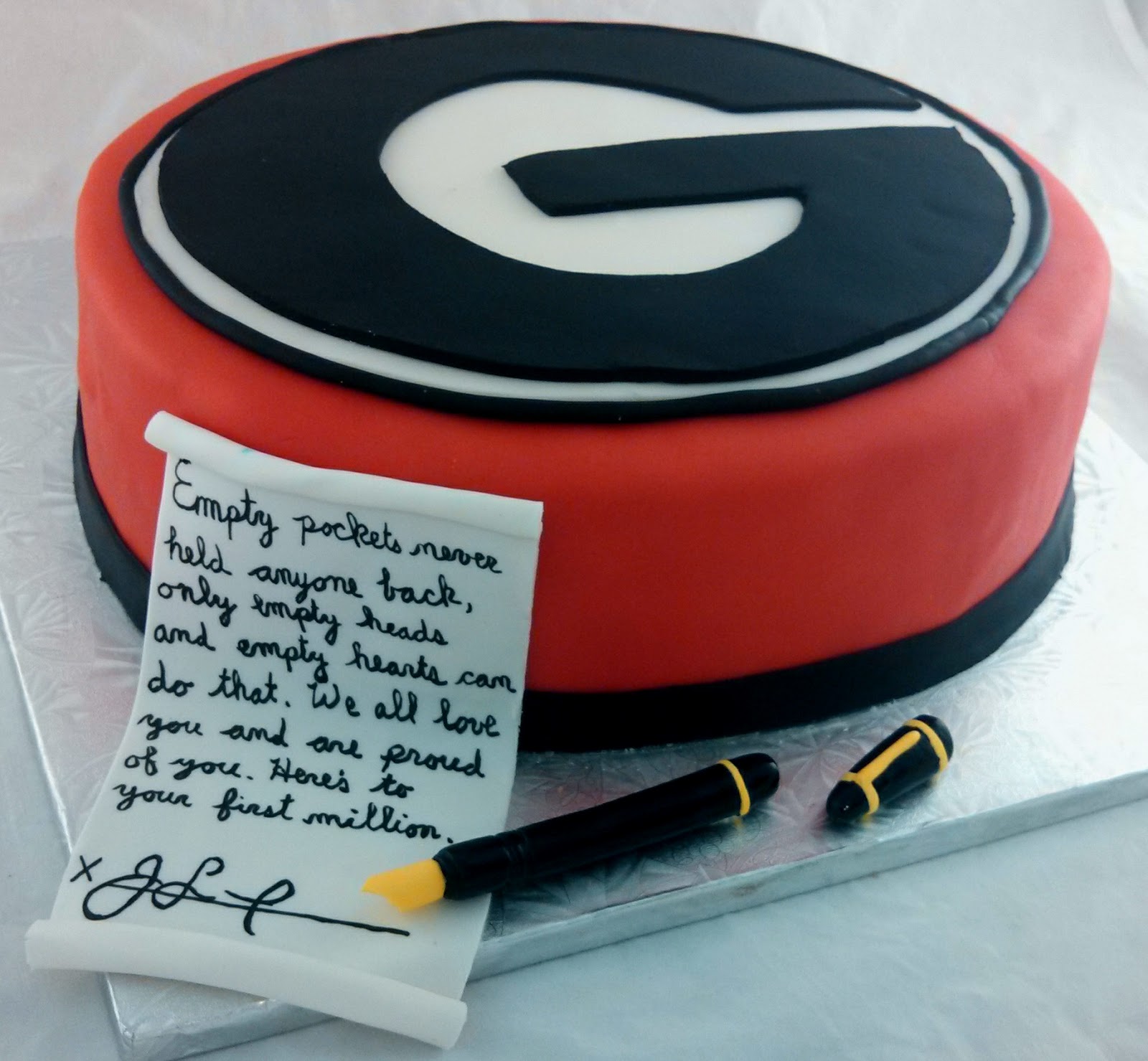 Sugar & Spice Sweets UGA Grad Cake