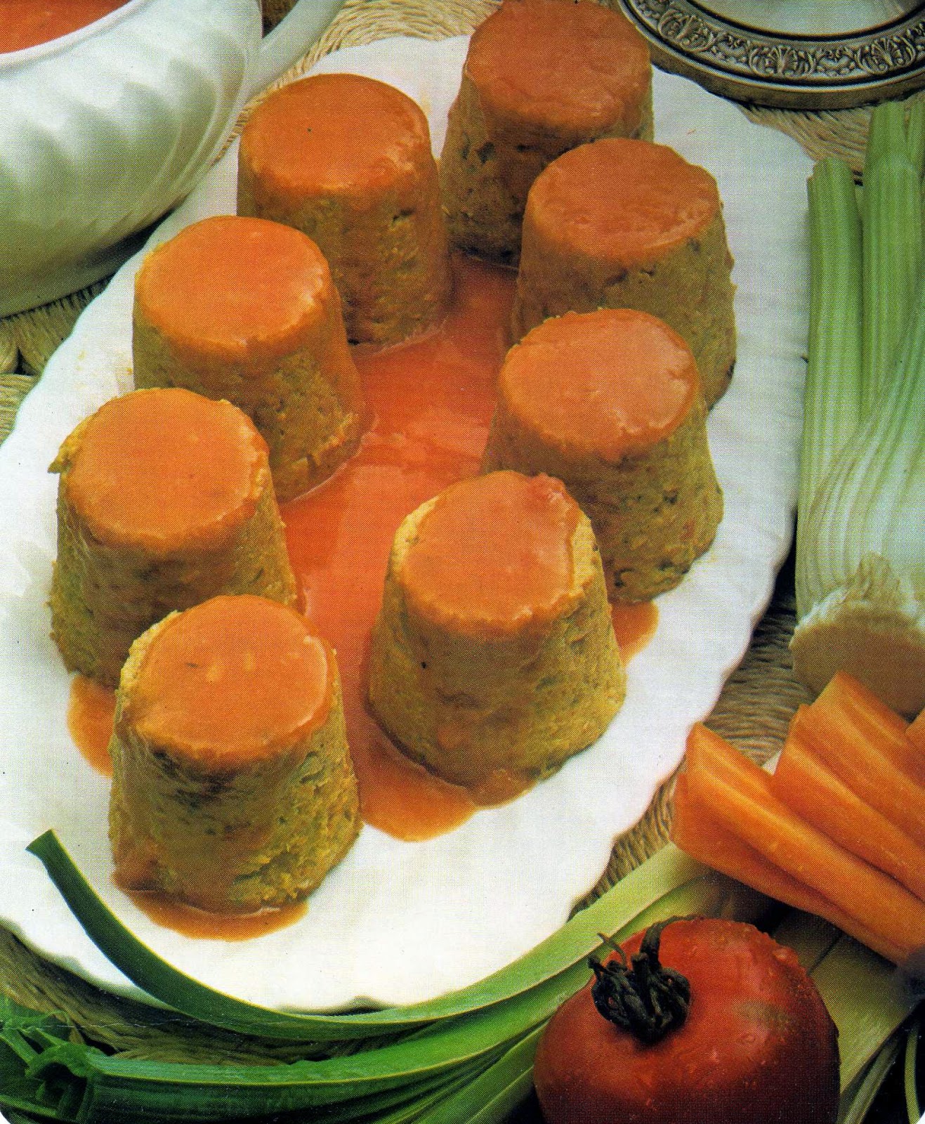 Au bonheur des papilles Légumes Timbales de Légumes en Sauce Tomate