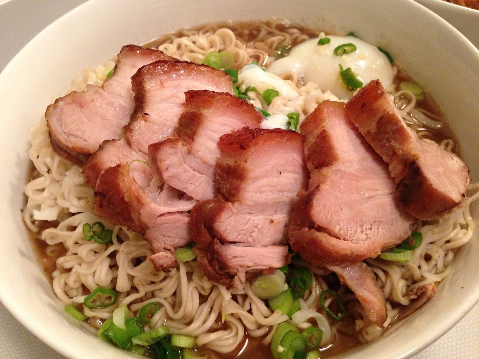 Sous Vide Pork Belly, Ramen Broth, Onsen Egg Modernist Foodie