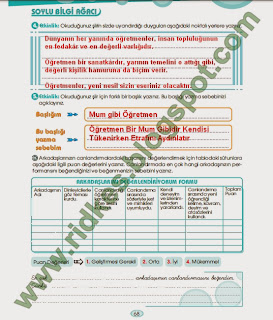 6.Sınıf Türkçe Çalışma Kitabı Sayfa 68 (M.E.B Yayınları) - ridkes