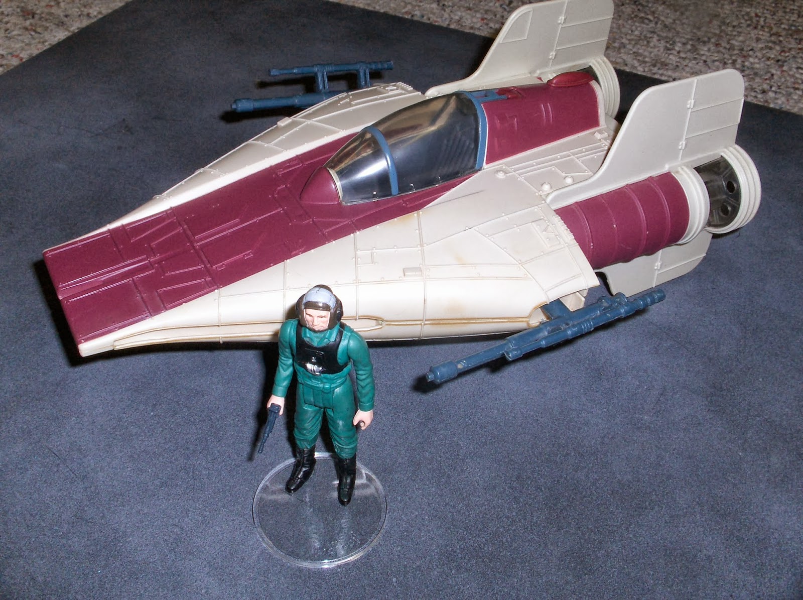 Vintage Kenner Star Wars Toys "Droids" AWing Fighter Landing Gear