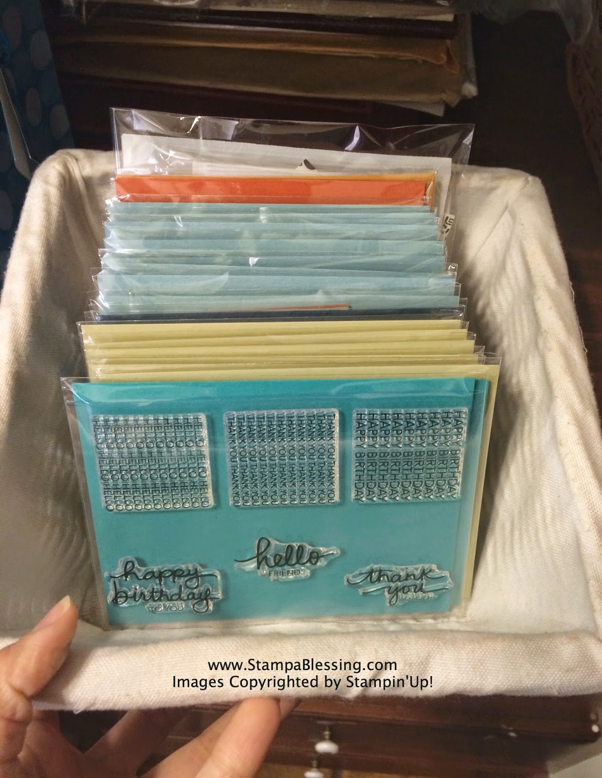 Stamp a Blessing Paper Pumpkin Love & Organizing my Stamps