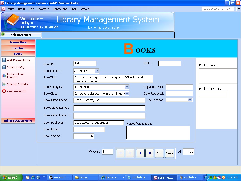 library management Planning library spaces and services for millennials: an evidence‐based approach knowledge management and its potential applicability for libraries exploring the determinants of e‐learning systems continuance intention in academic libraries. library management Planning library spaces and services for millennials: an evidence‐based approach knowledge management and its potential applicability for libraries exploring the determinants of e‐learning systems continuance intention in academic libraries.