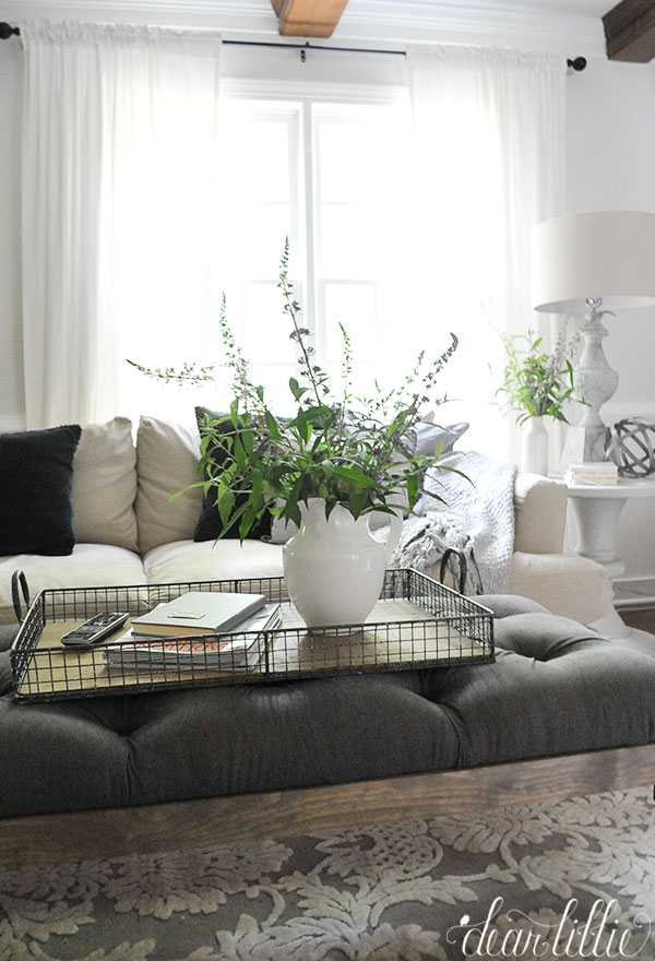 Making A Tufted Ottoman For The Family Room Dear Lillie Studio