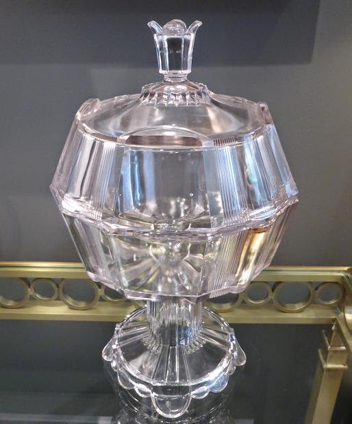 MICHAEL THOMAS Pressed Glass Compote