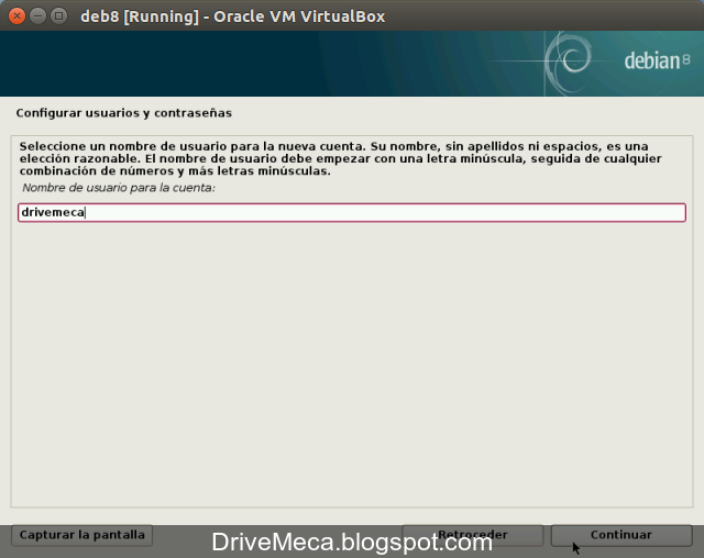 DriveMeca instalando Debian Jessie paso a paso