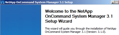 Netapp on command system manager ui