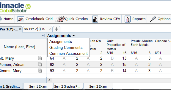 gb gradebook