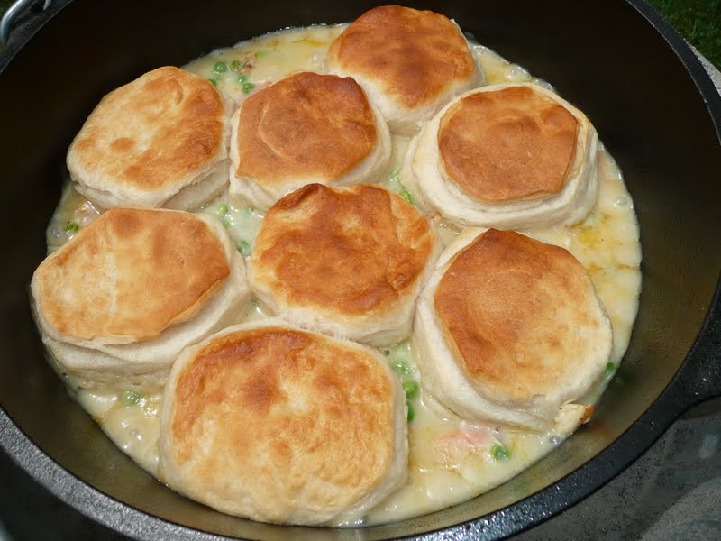 Everyday Dutch Oven Easy Chicken and Biscuits