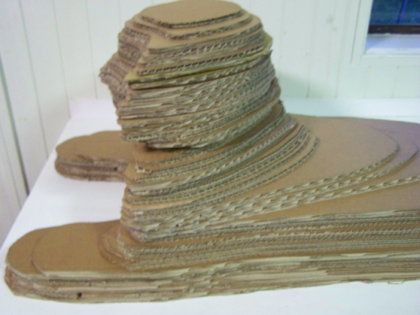 SHARLZNDOLLZ Sphinx made out of Recyled Cardboard