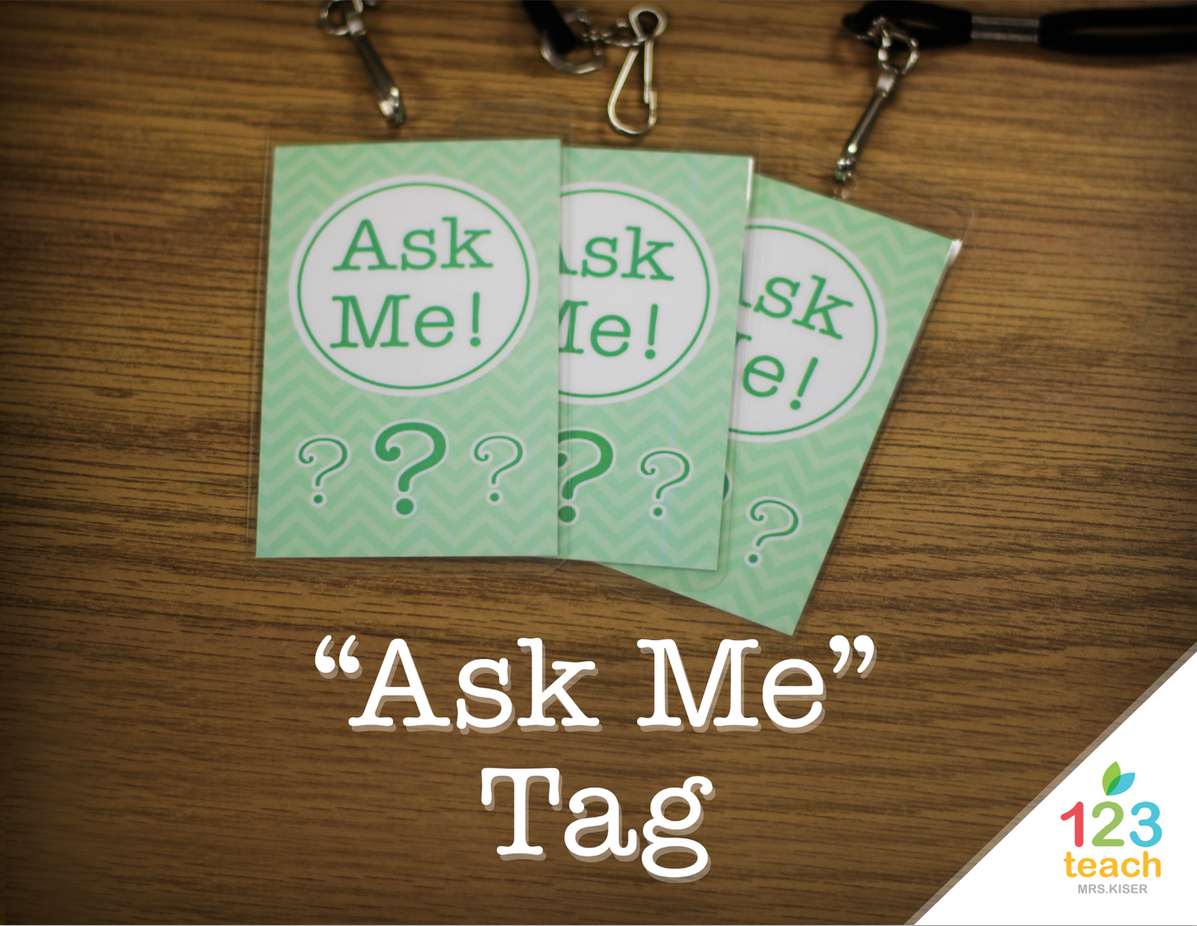 Chevron Ask Me Tags