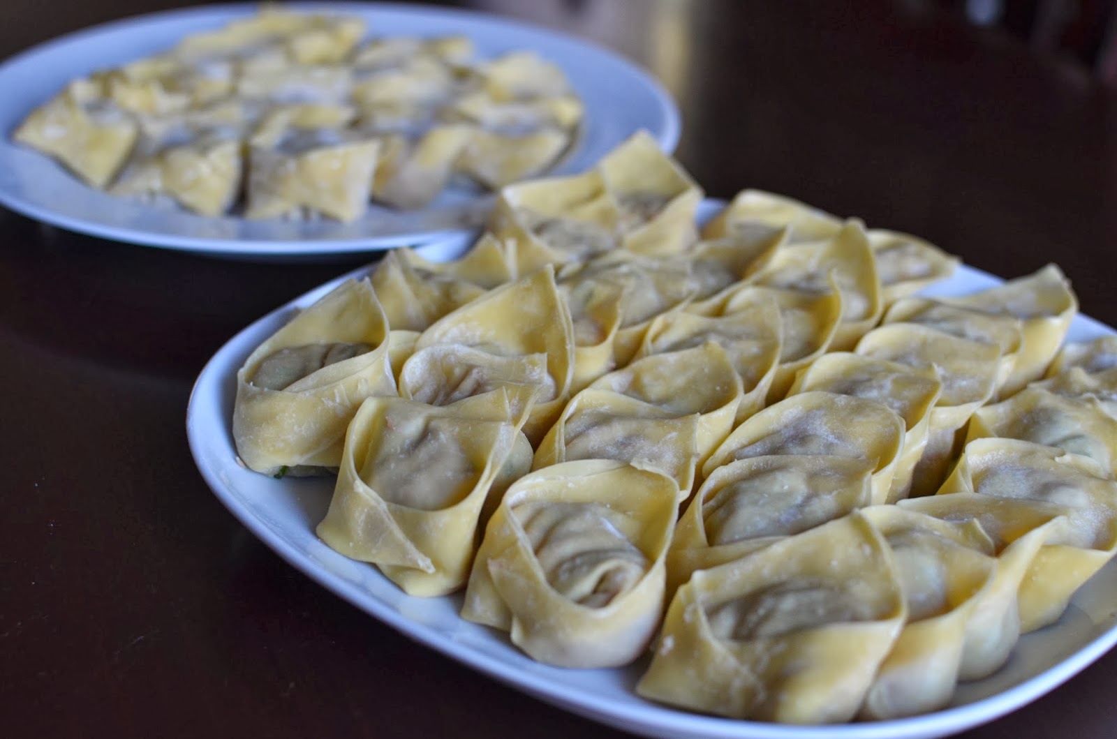 Playing with Flour Making wontons