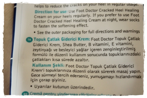 Foot Doctor topuk çatlak giderici bakım kremi foot foctor