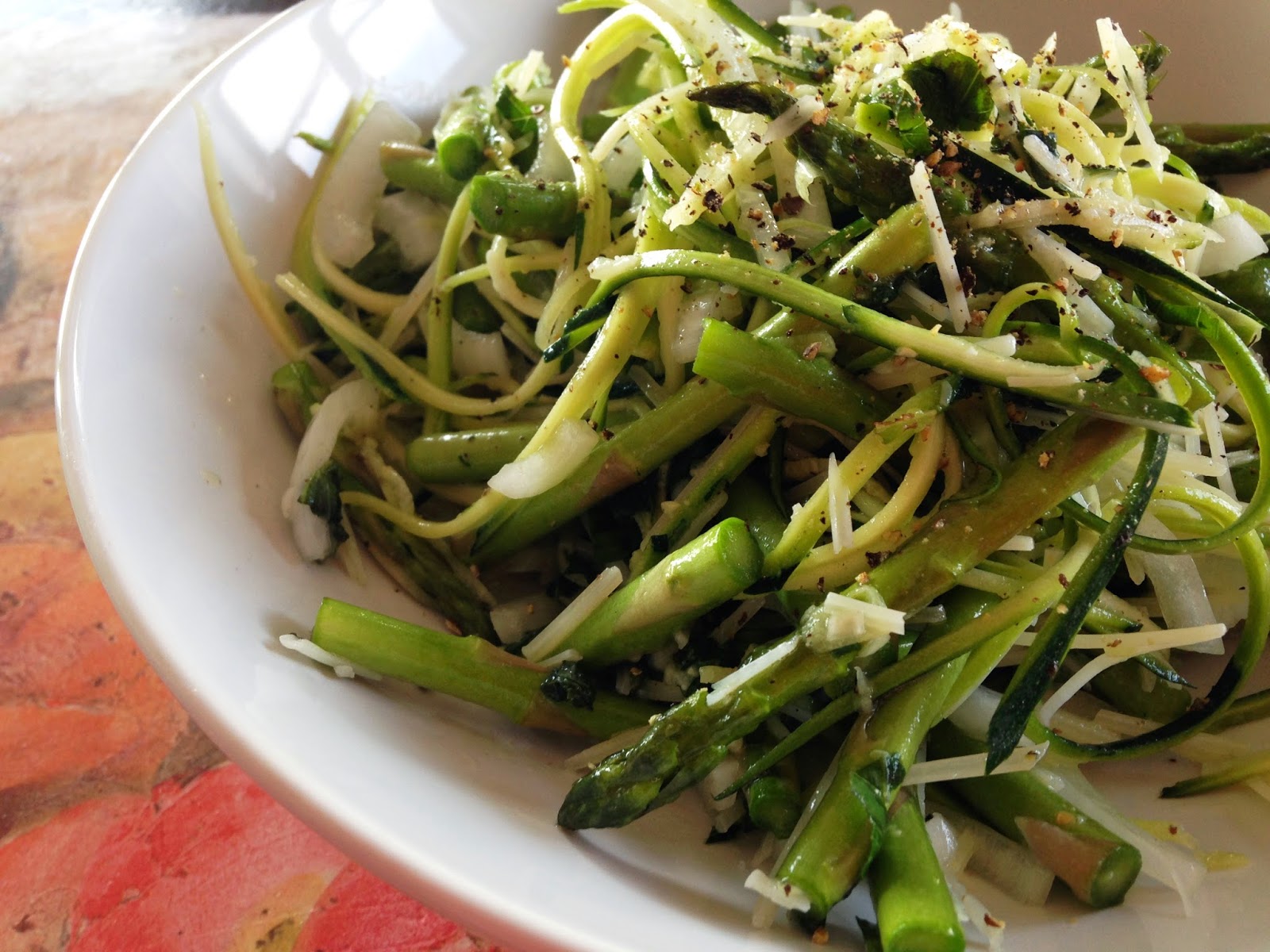 Recipes from 4EveryKitchen Summer in a Bowl Asparagus & Zucchini Salad