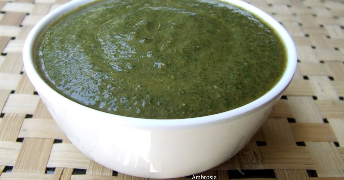 MINT(PUDINA) GARLIC CHUTNEY Ambrosia