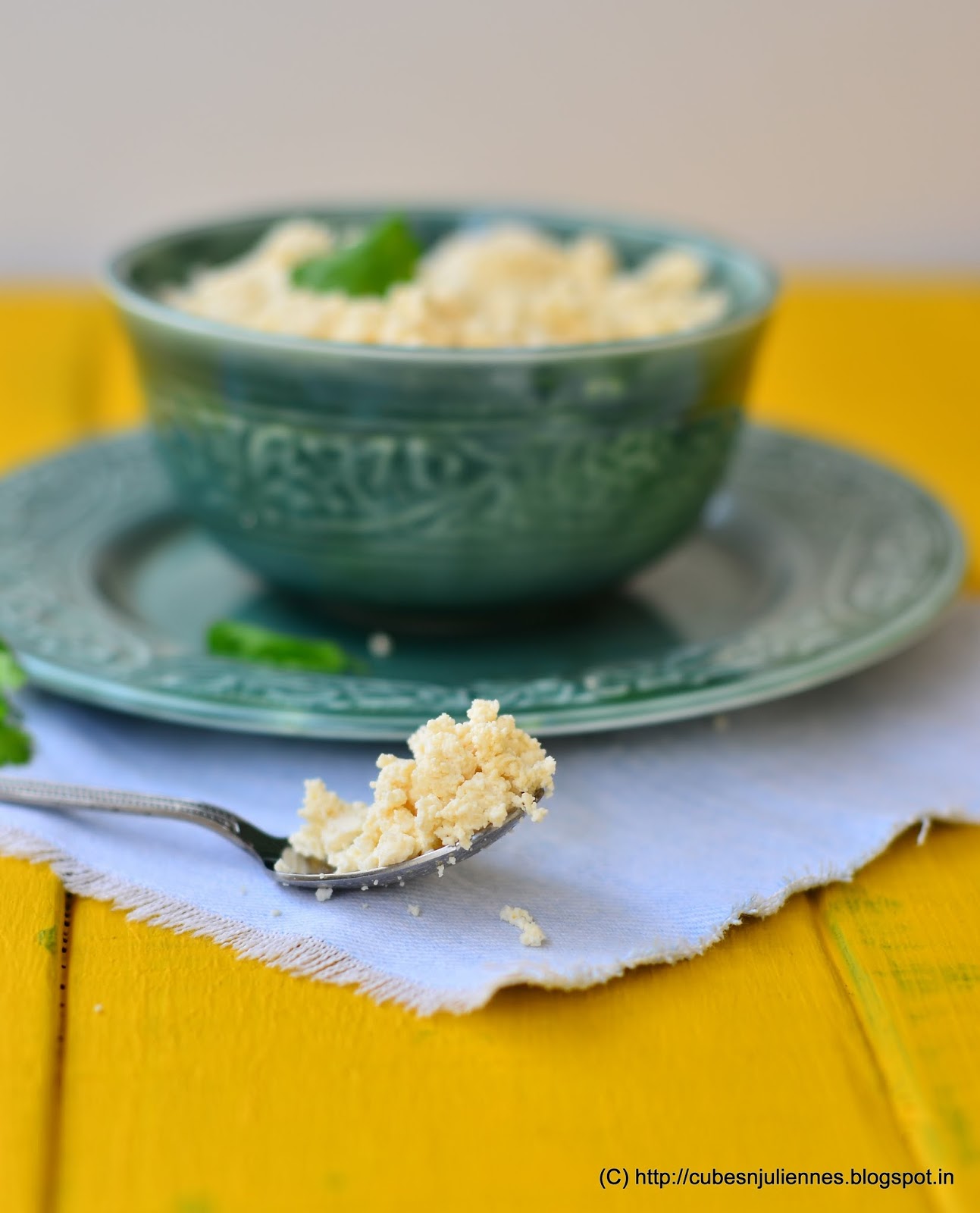 HOW TO MAKE RICOTTA CHEESE AT HOME Cubes N Juliennes