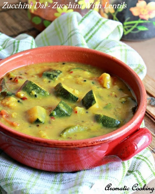 Aromatic Cooking Zucchini Dal, Zucchini With Lentils