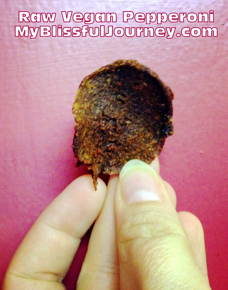 My Blissful Journey Raw Vegan Pepperoni