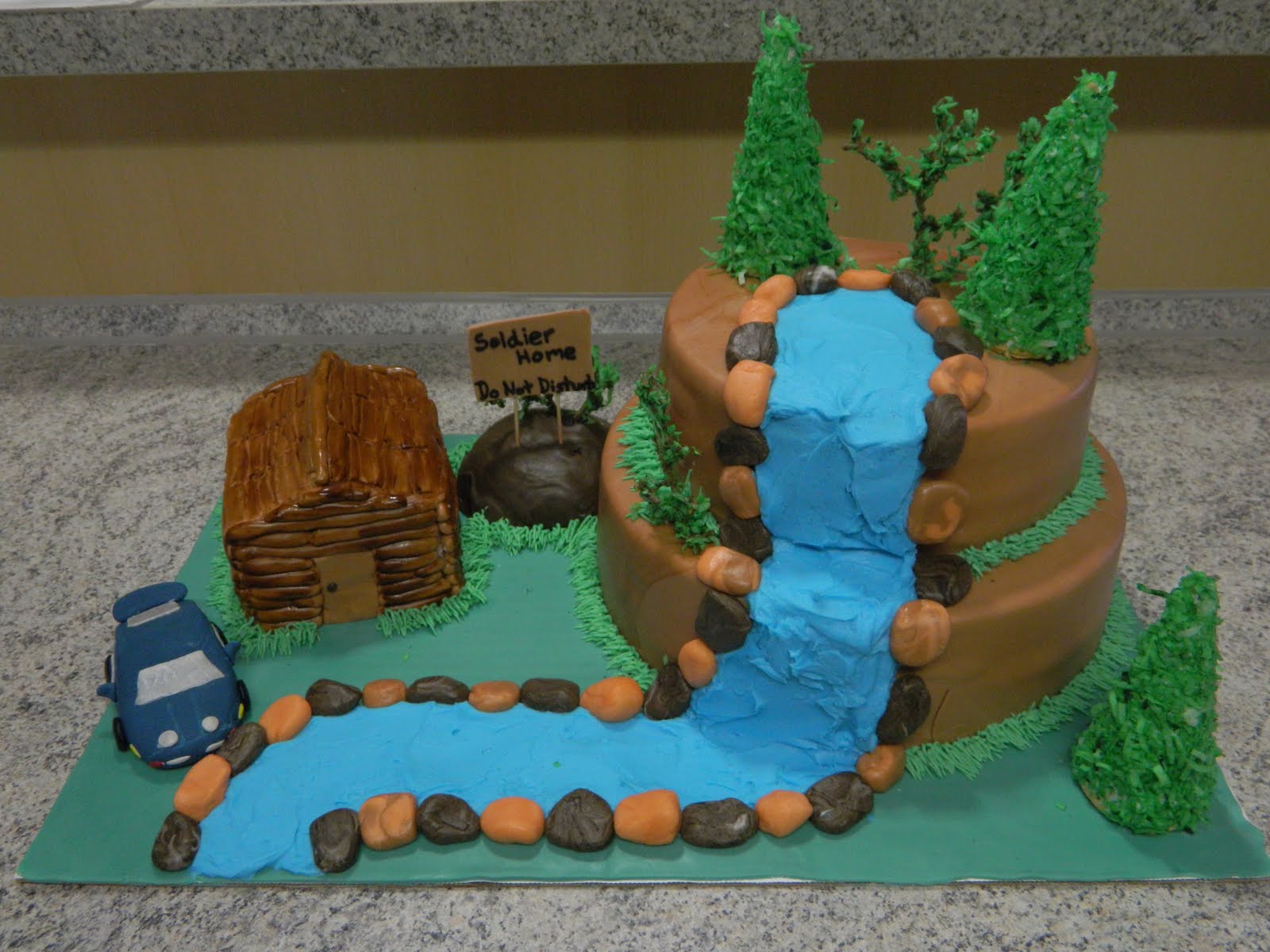 log cabin cake