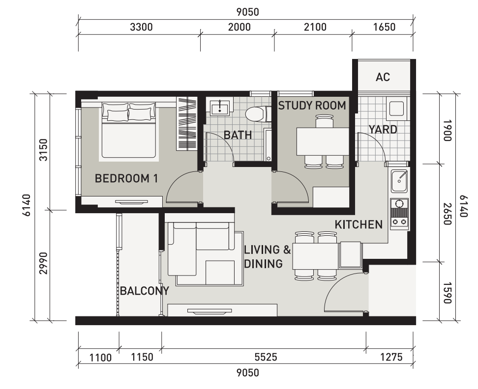 De Centrum Bangi, Kajang: 1 room Decentrum Residences vs SOHO unit