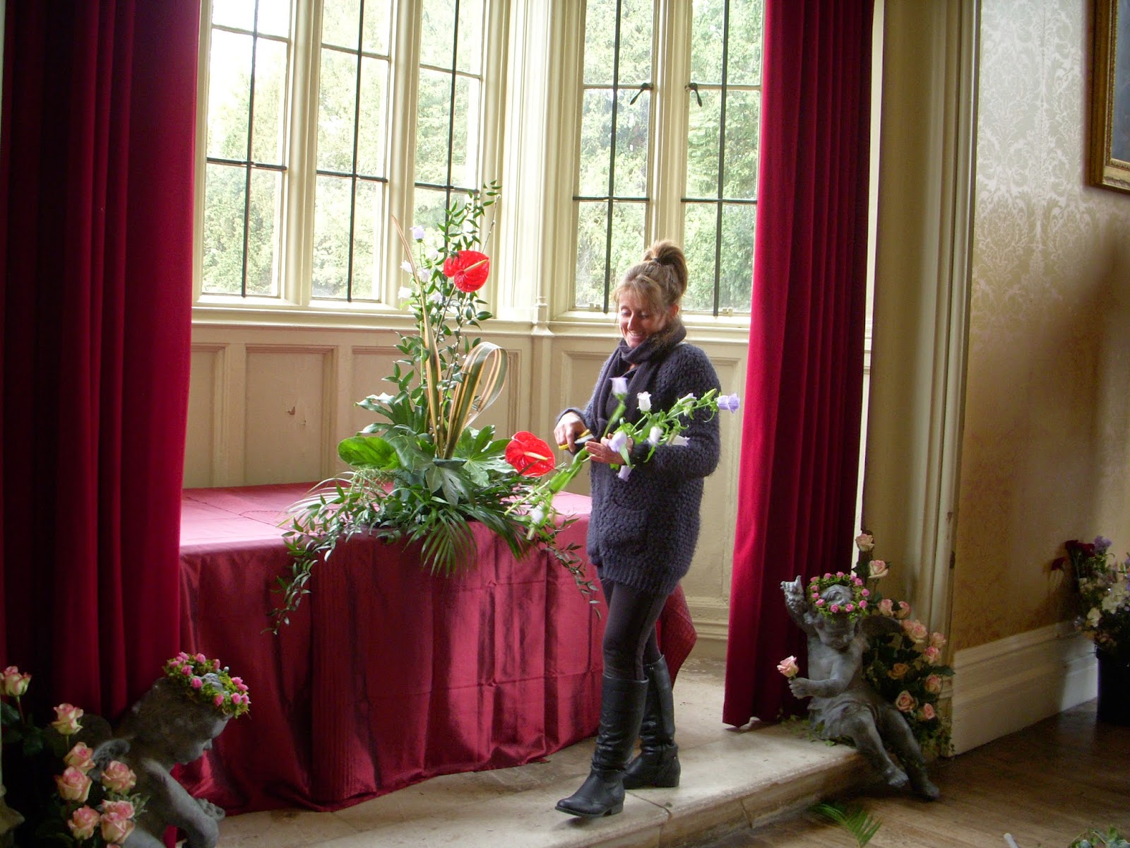 Brampton Flower Club Hinchingbrooke 450th Anniversary Flower Displays