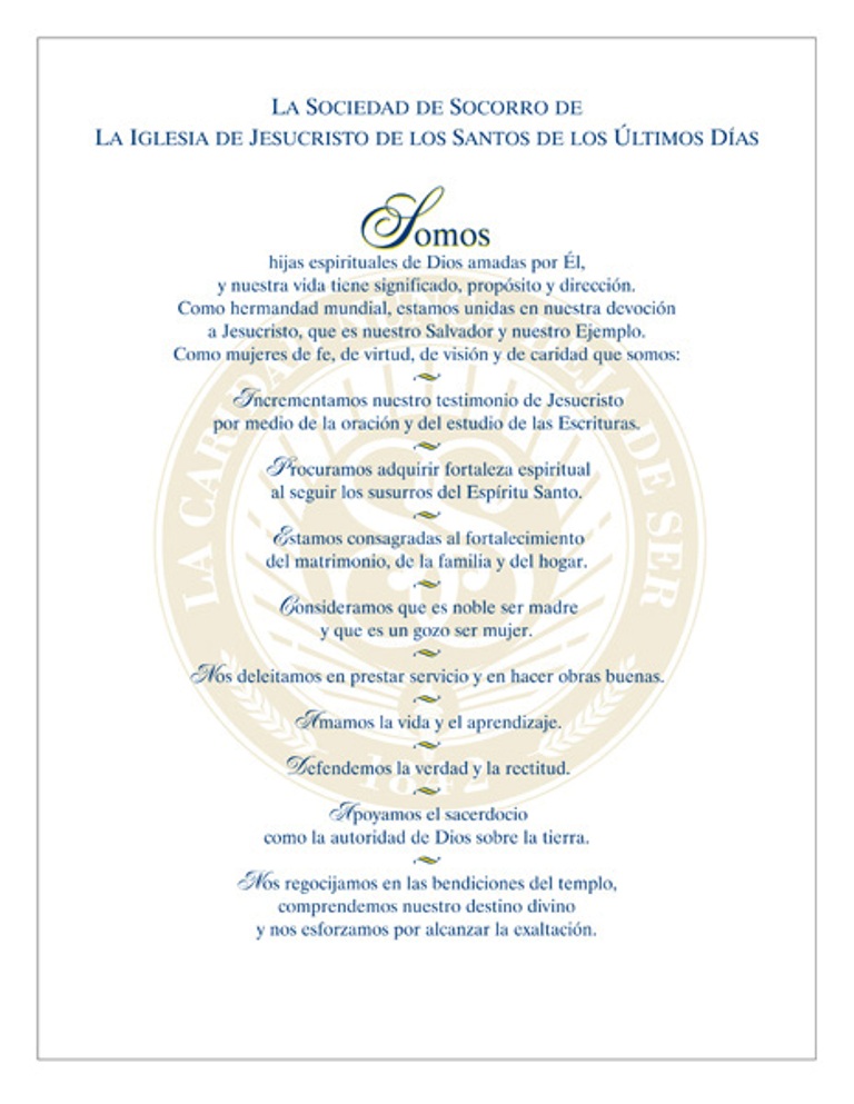 Hermanas en Sion Lema de la Sociedad de Socorro