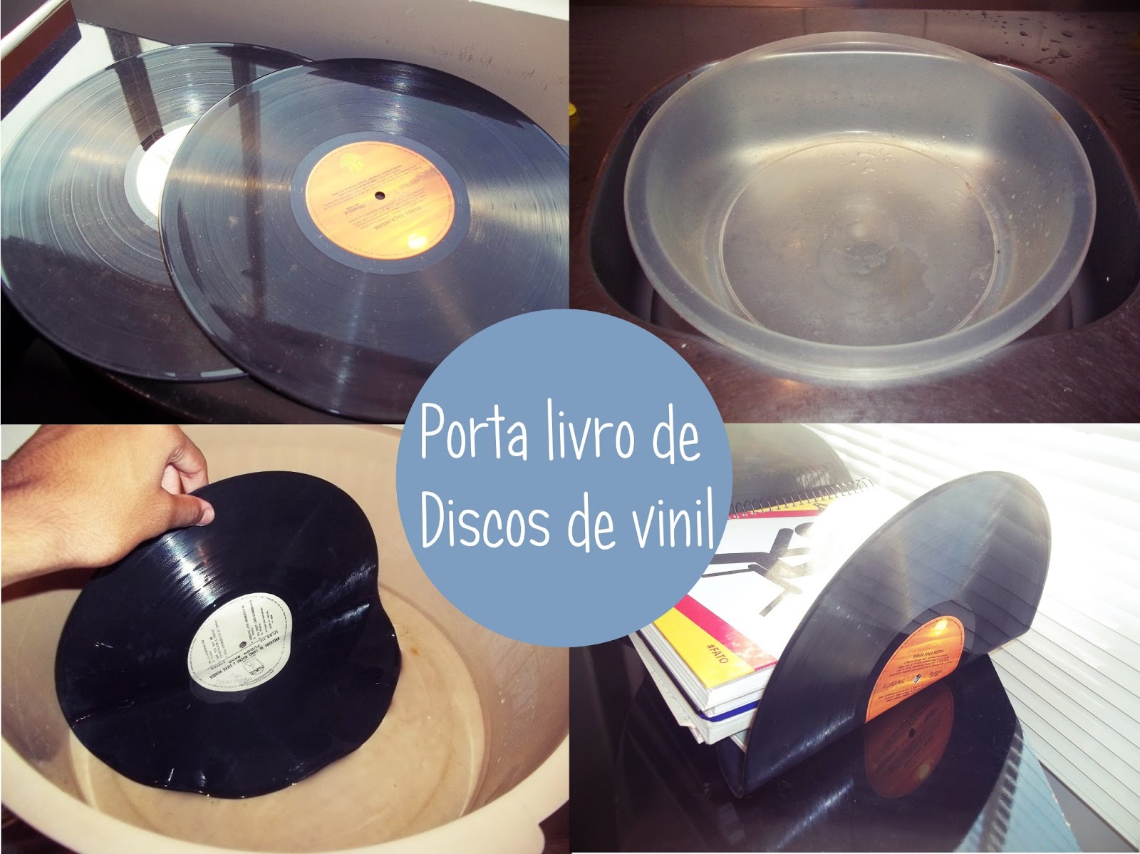 T u00f4 na Aborresc u00eancia Faça voc u00ea mesmo Suporte para Livros com Disco de Vinil Adesivo Va De Bike ~ T u00f4 na Aborresc u00eancia Faça voc u00ea mesmo Suporte para Livros com Disco de Vinil