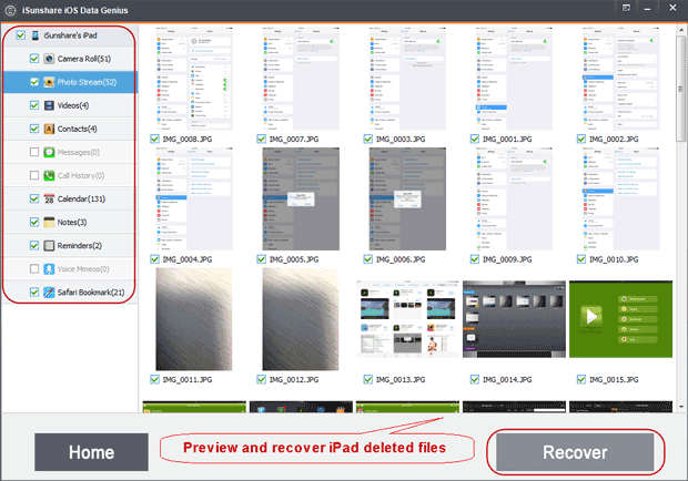 preview and recover deleted files from iPad preview and recover deleted files from iPad