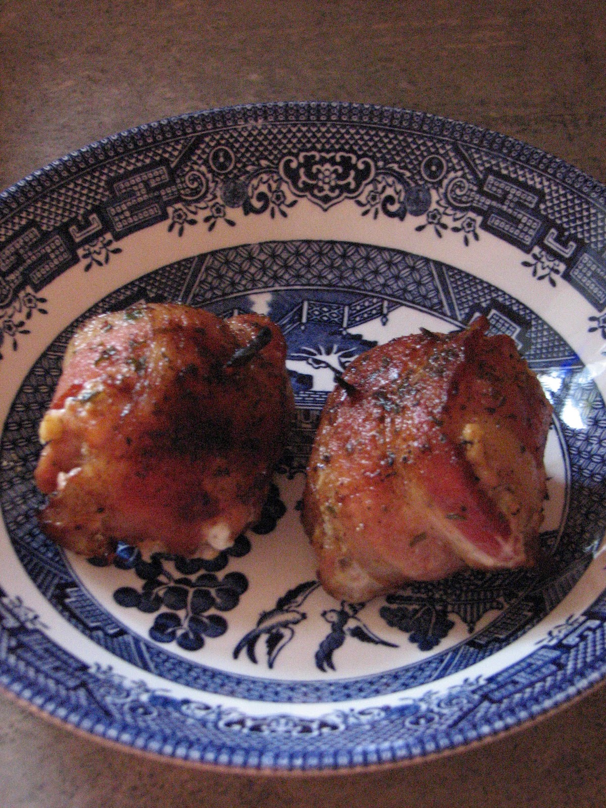 Journey to Happy Blue Cheese Bacon Wrapped Chicken