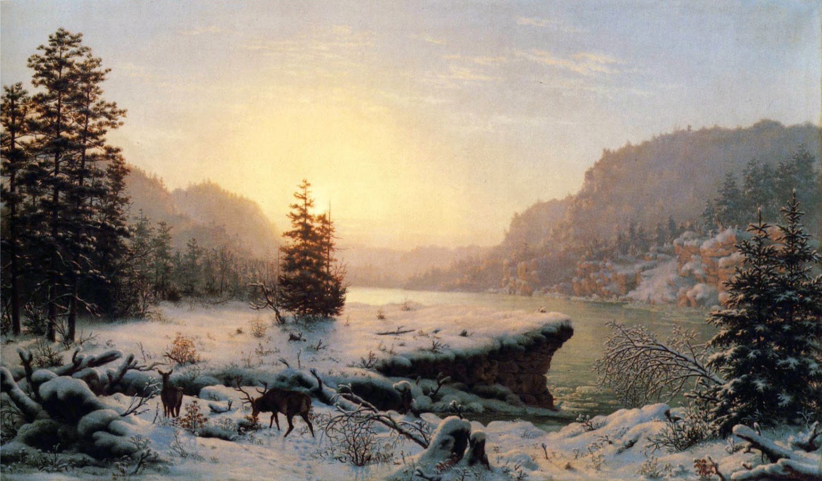 19th century American Paintings Hudson River School
