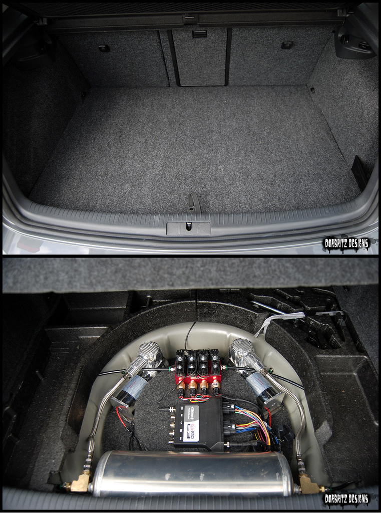 Air Bagging a MK6 Golf TDINo Notch Airlift Ridetech E3 