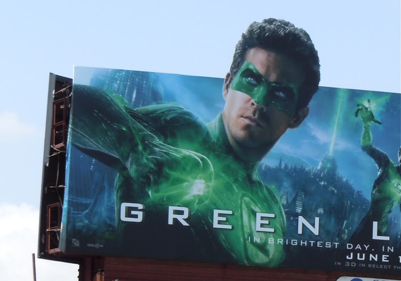 Green Lantern Ryan Reynolds billboard