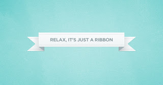 A neat white ribbon A neat white ribbon
