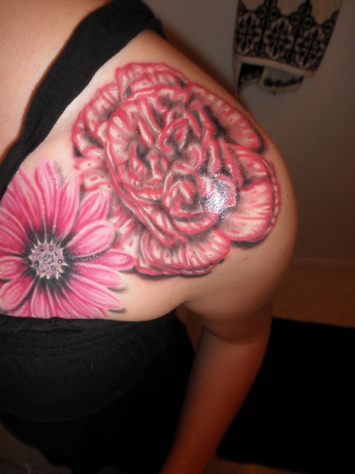 Purple Carnation Tattoo