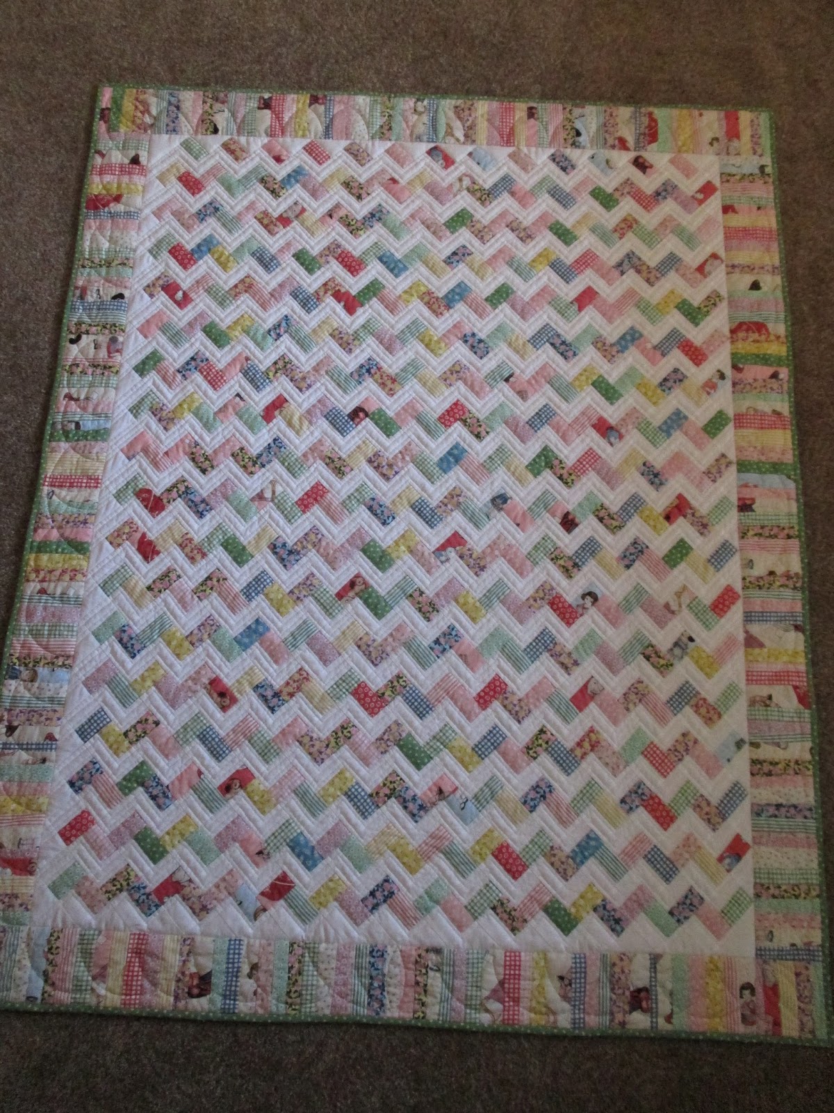 Colleen s Quilting Journey: Zig Zag Baby Quilt