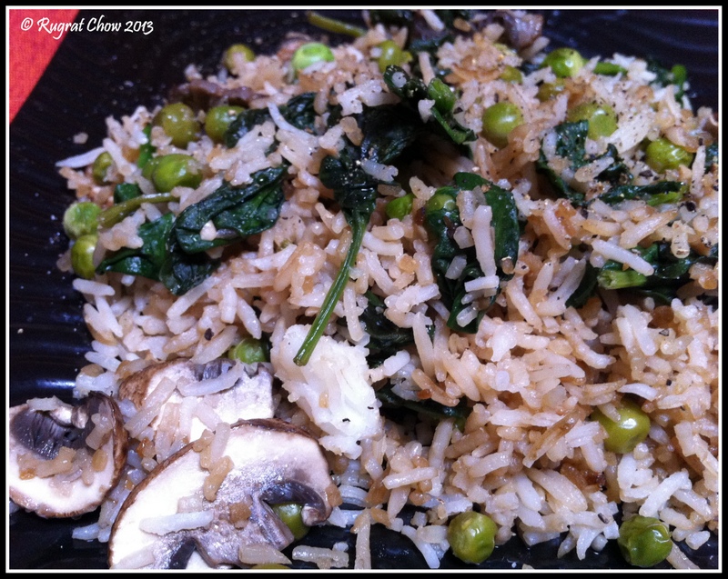 A Whole Food Life Spinach Fried Rice