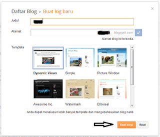 cara mudah membuat blog blogger