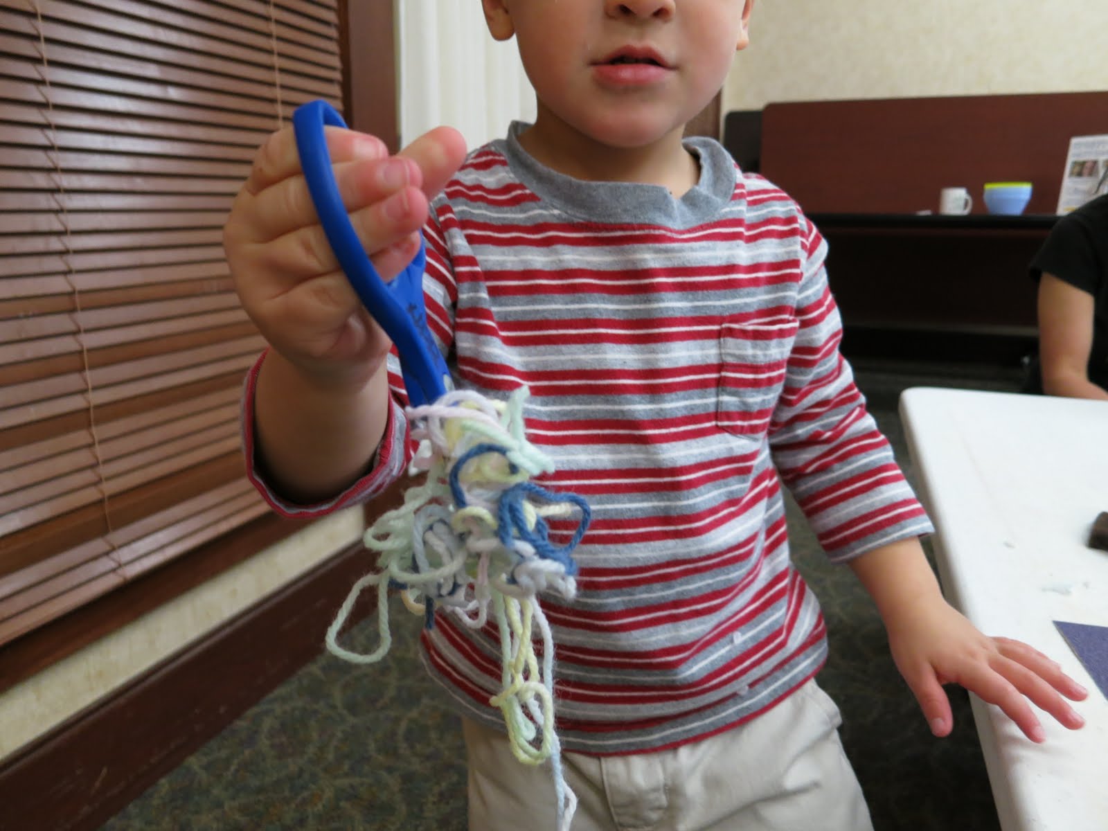 Toddler Art Class Sandpaper + String library makers