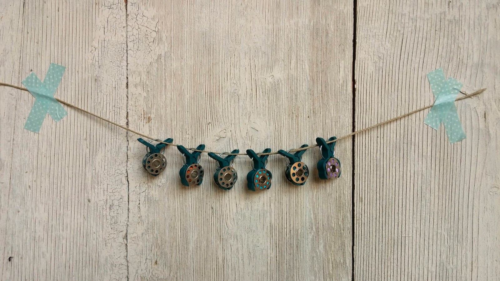 Ella & Nesta's Little Room Sunday Stash DIY Bobbin Clips (or Clamps)