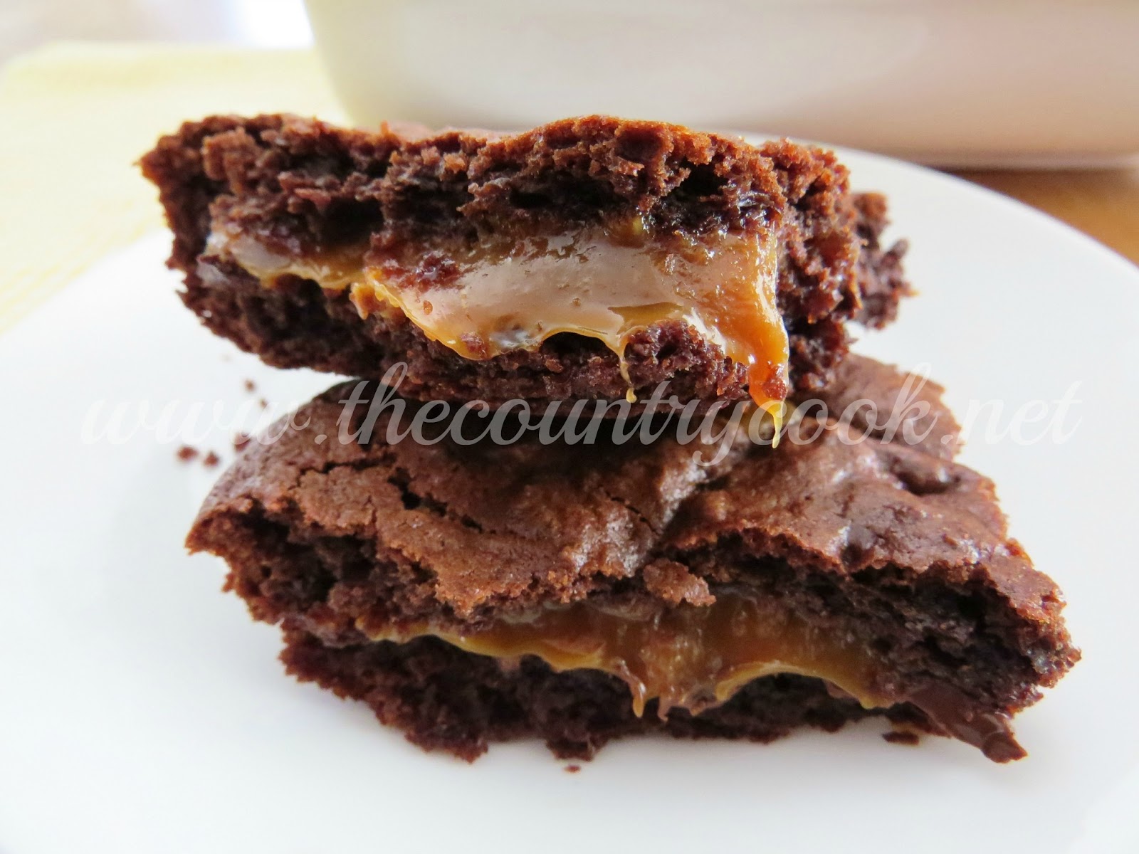 Gooey Chocolate Caramel Brownies The Country Cook