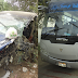Chofer de automóvil pierde el brazo al chocar con bus de pasajeros