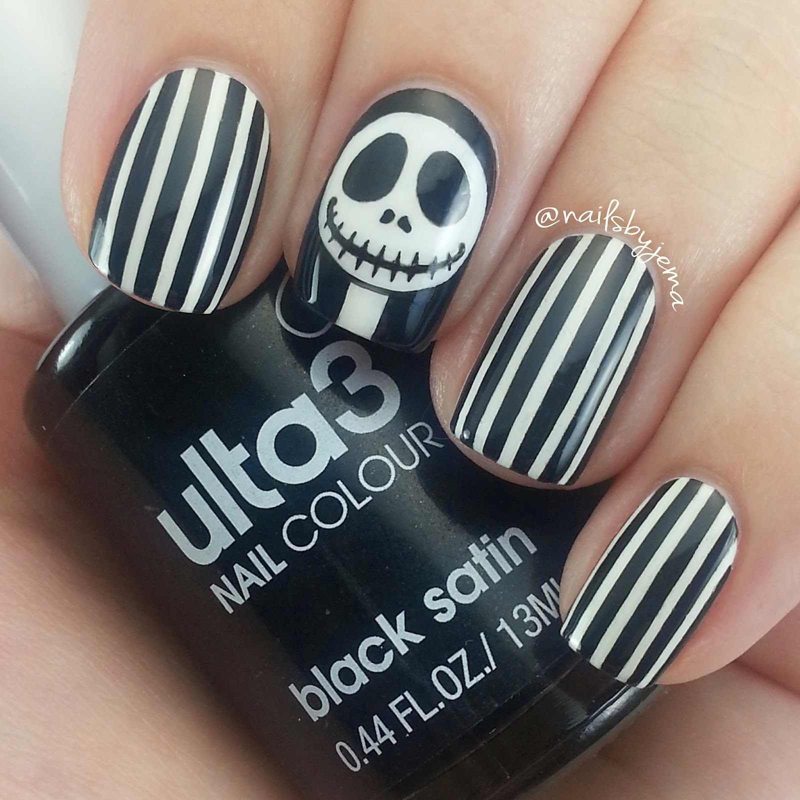 N A I L S B Y J E M A Jack Skellington Nails!!!